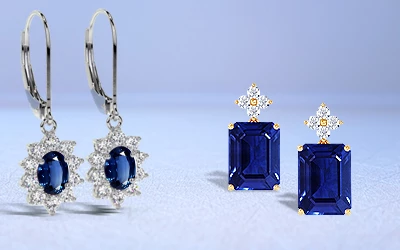 Exquisite Sapphire Earrings